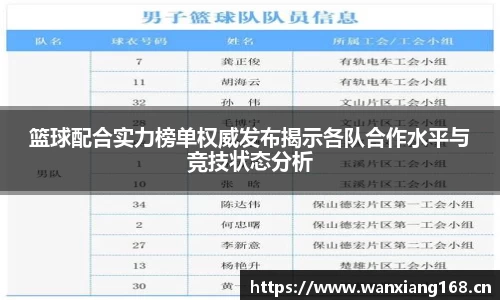 篮球配合实力榜单权威发布揭示各队合作水平与竞技状态分析
